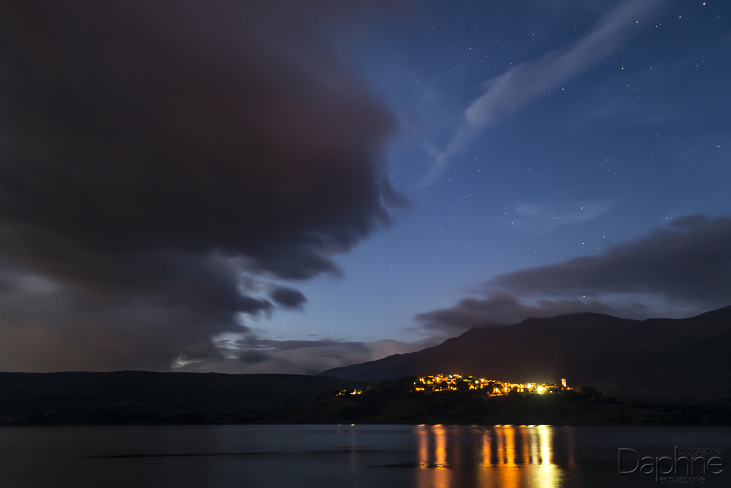 Il Lago di Campotosto e il suo paese