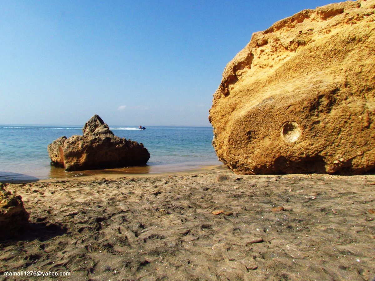 Golfo Persico-Hengam isola-shiner lato mare