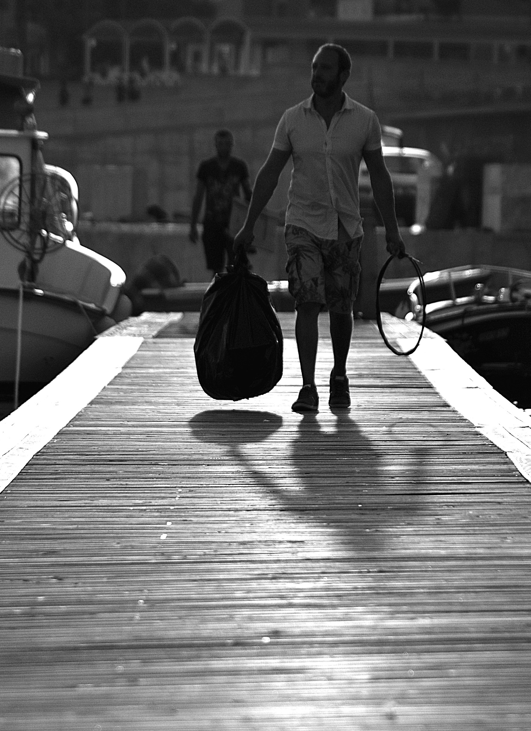 Going away from the port