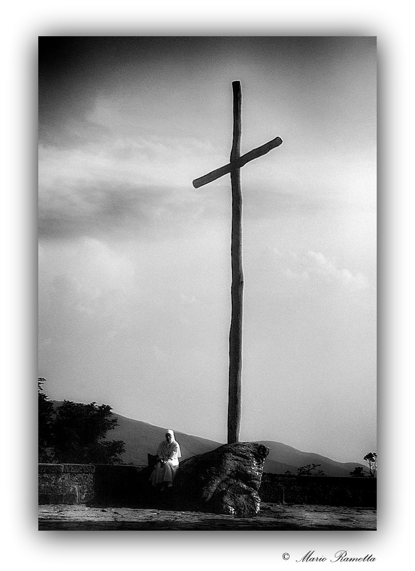 The nun and the Cross