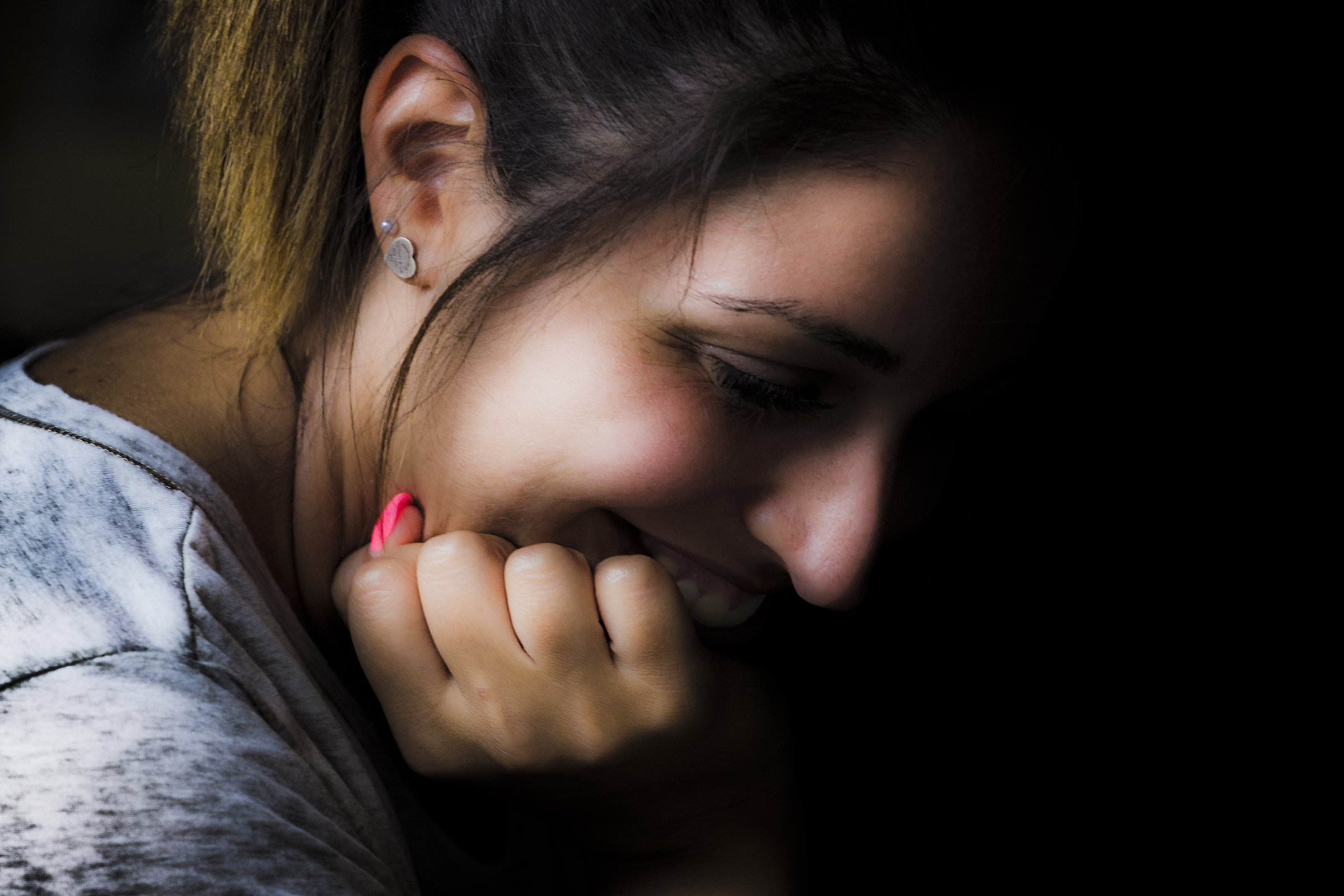 Smiles between light and dark