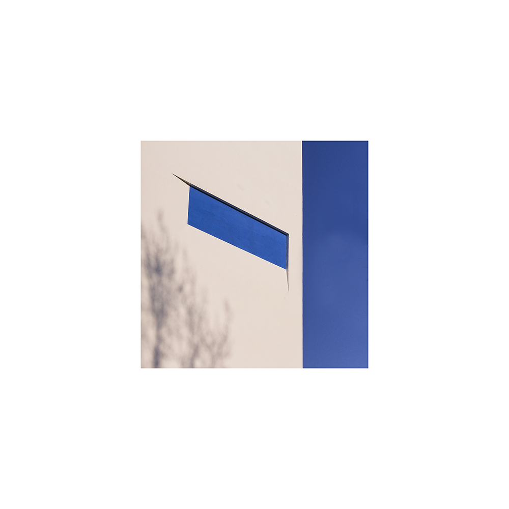 In the blue painted blue