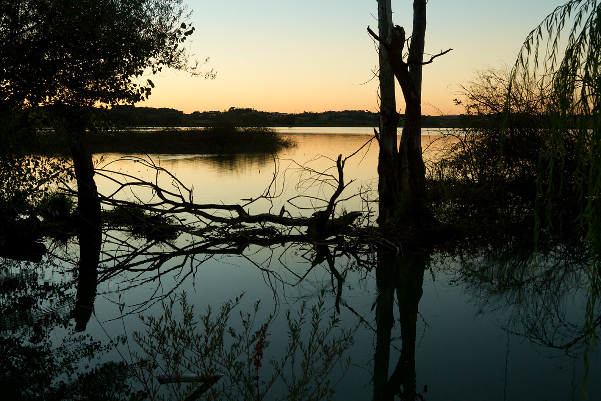 Sunset on Lake Chiusi