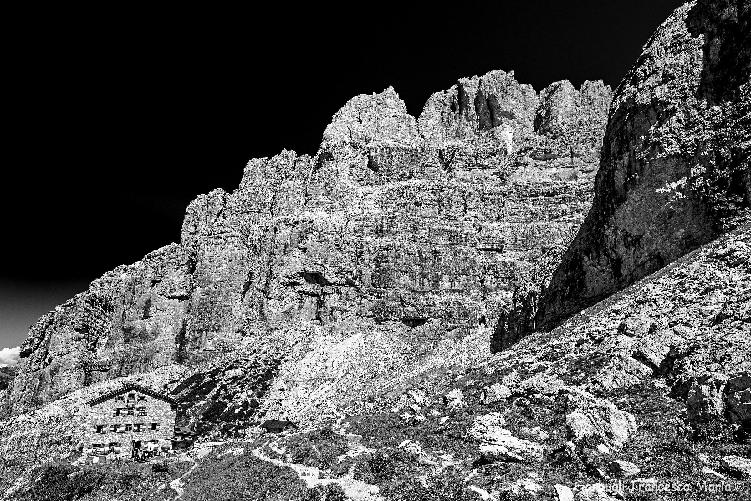 Brentei in bianco e nero