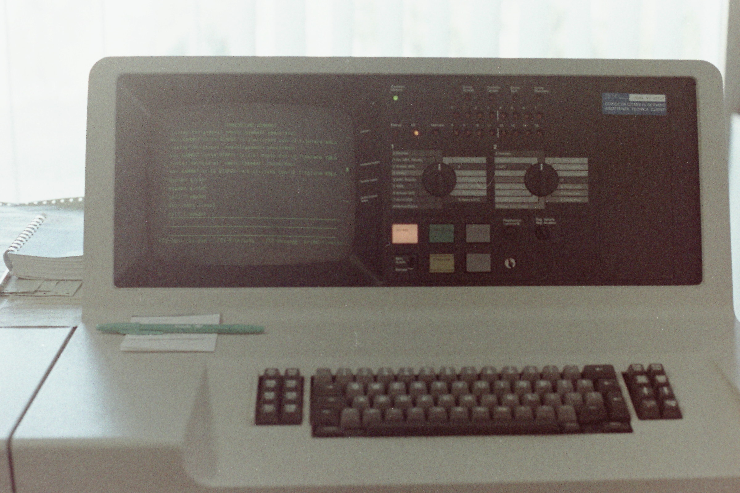 Consolle IBM s/38. Anno 1979