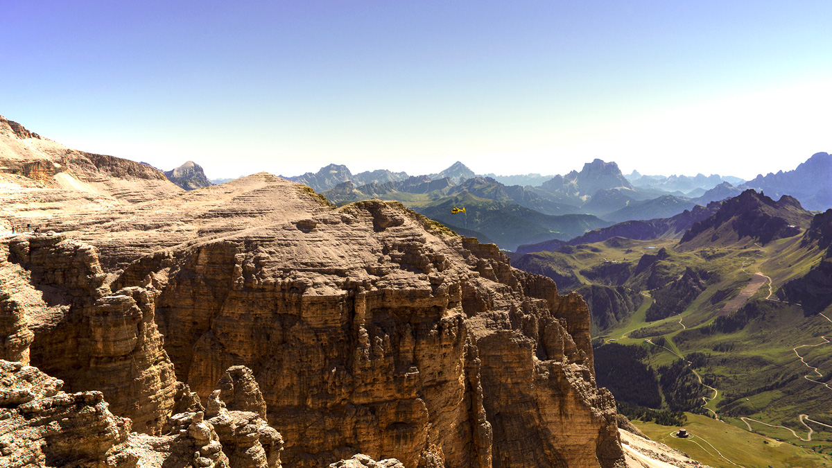 Panoramica dal Sass Pordoi
