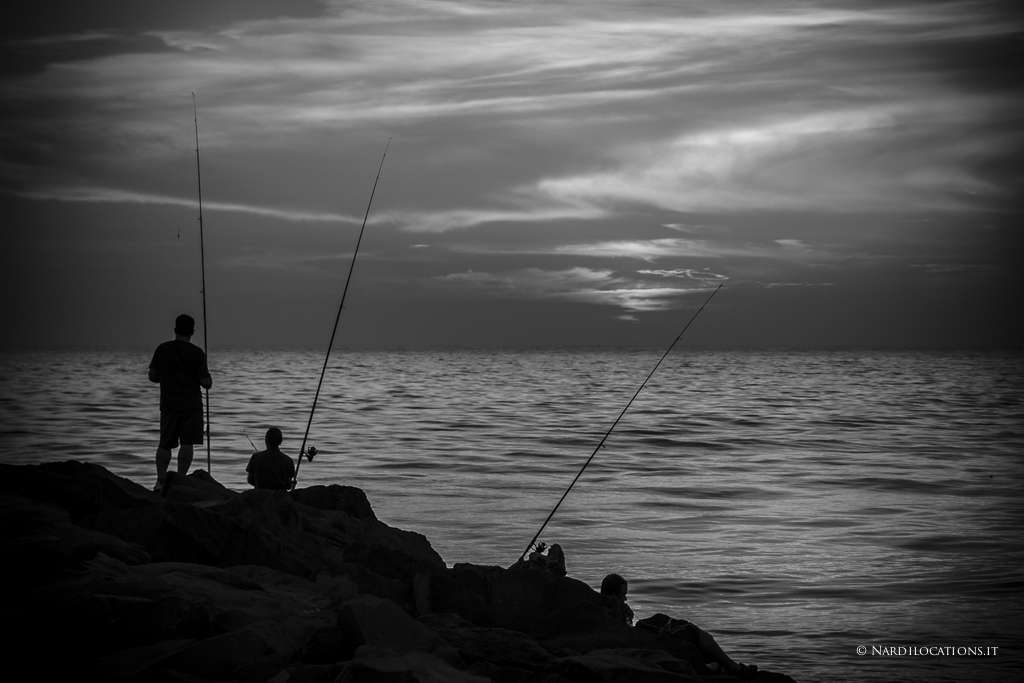Fiumicino, Sunset by North Pier