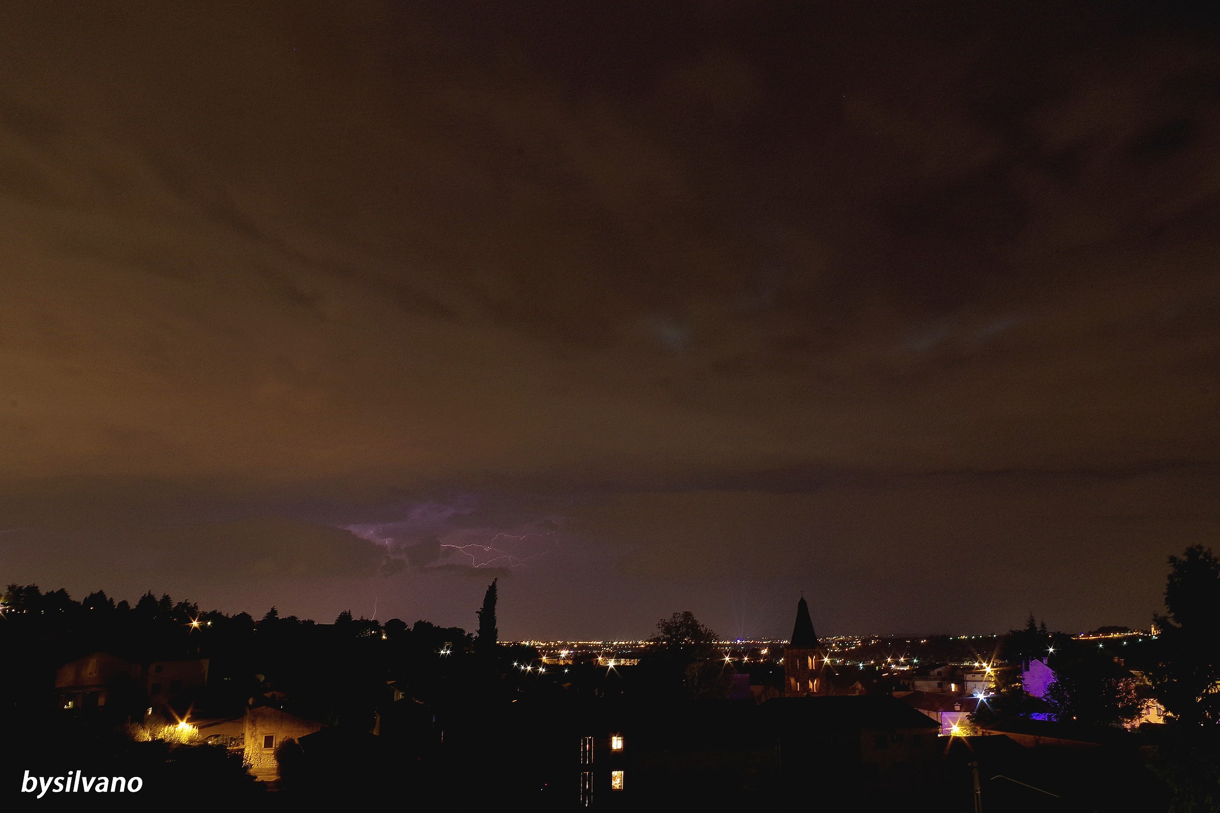 storms coming from Valpadana in Negrar