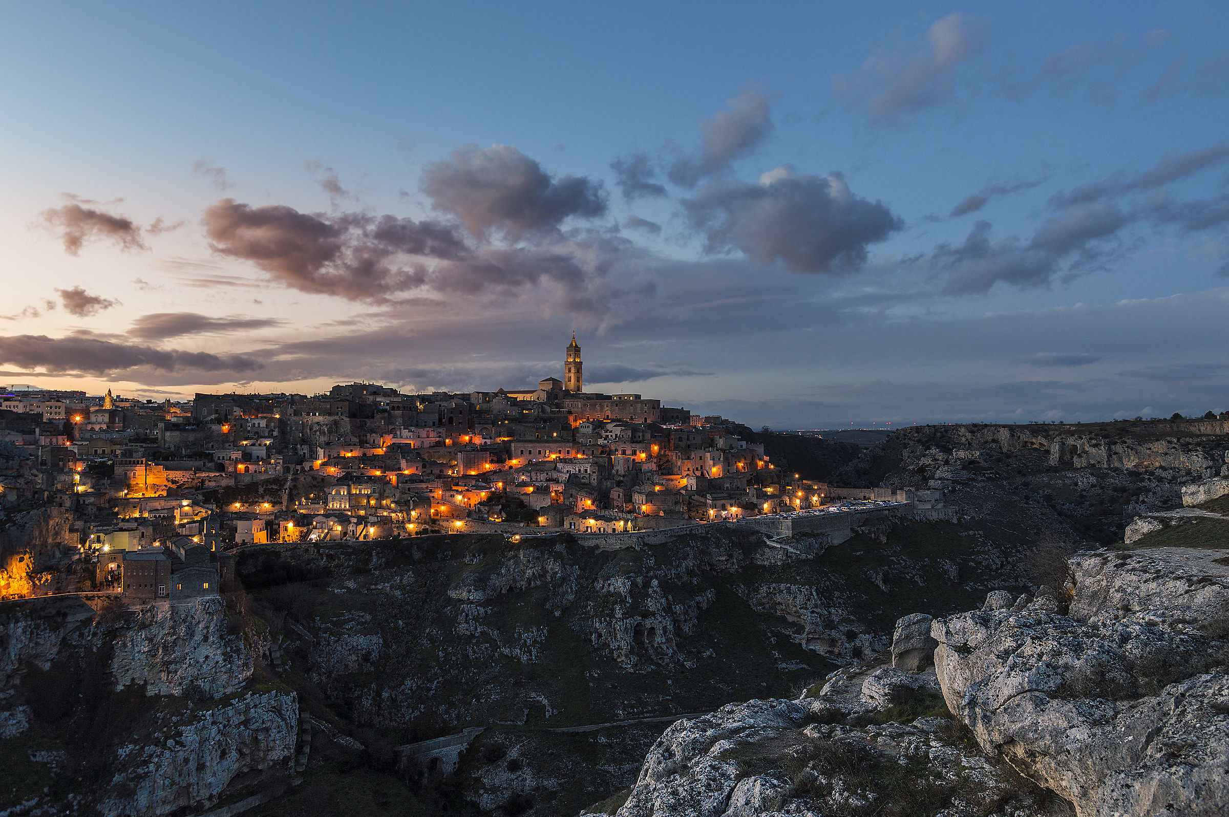 Matera al tramonto