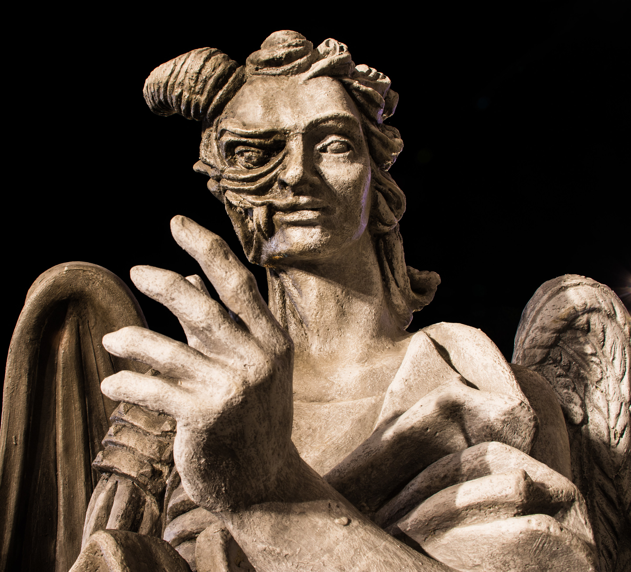 The statue of Angels and Demons