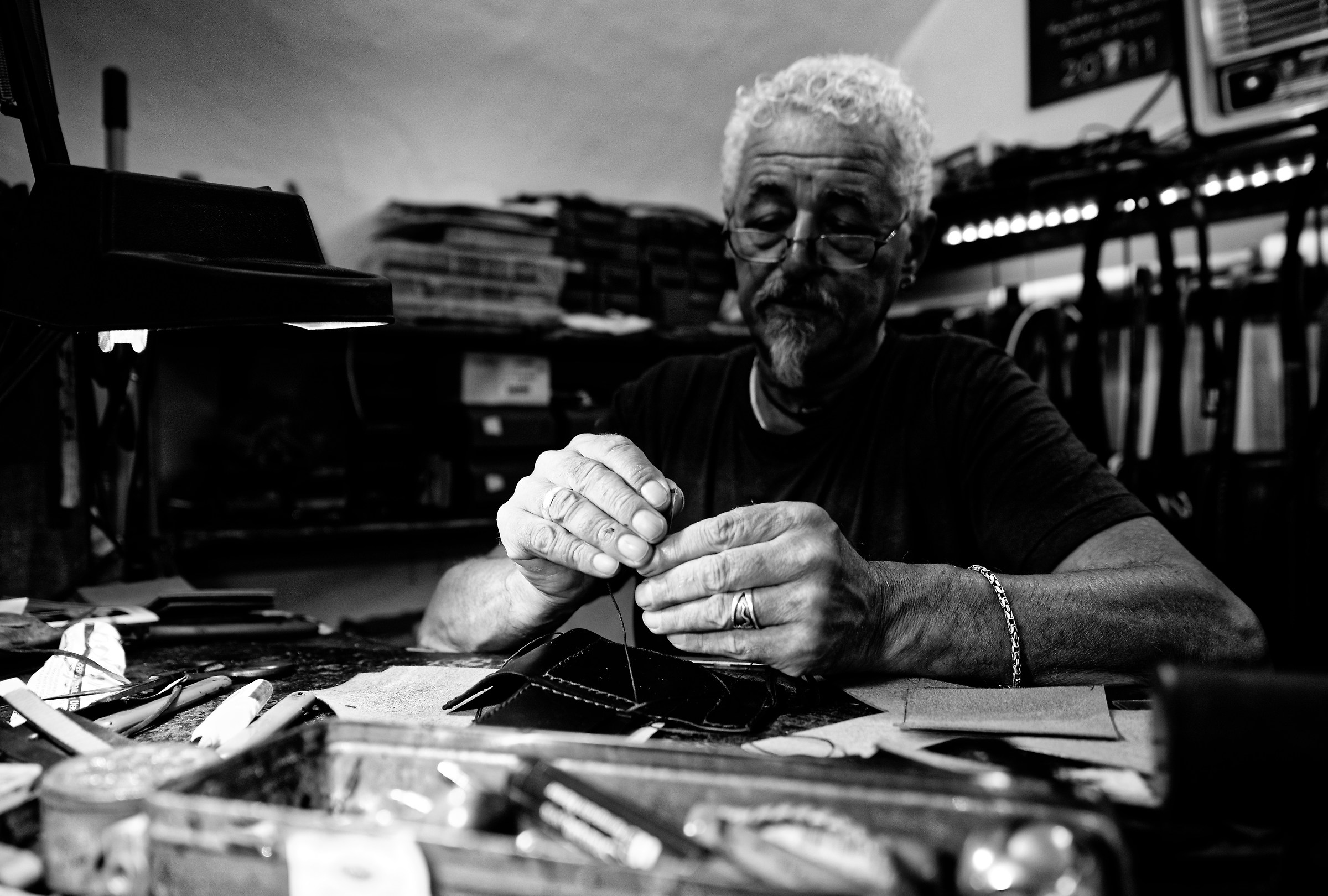 La concentrazione dell'artista