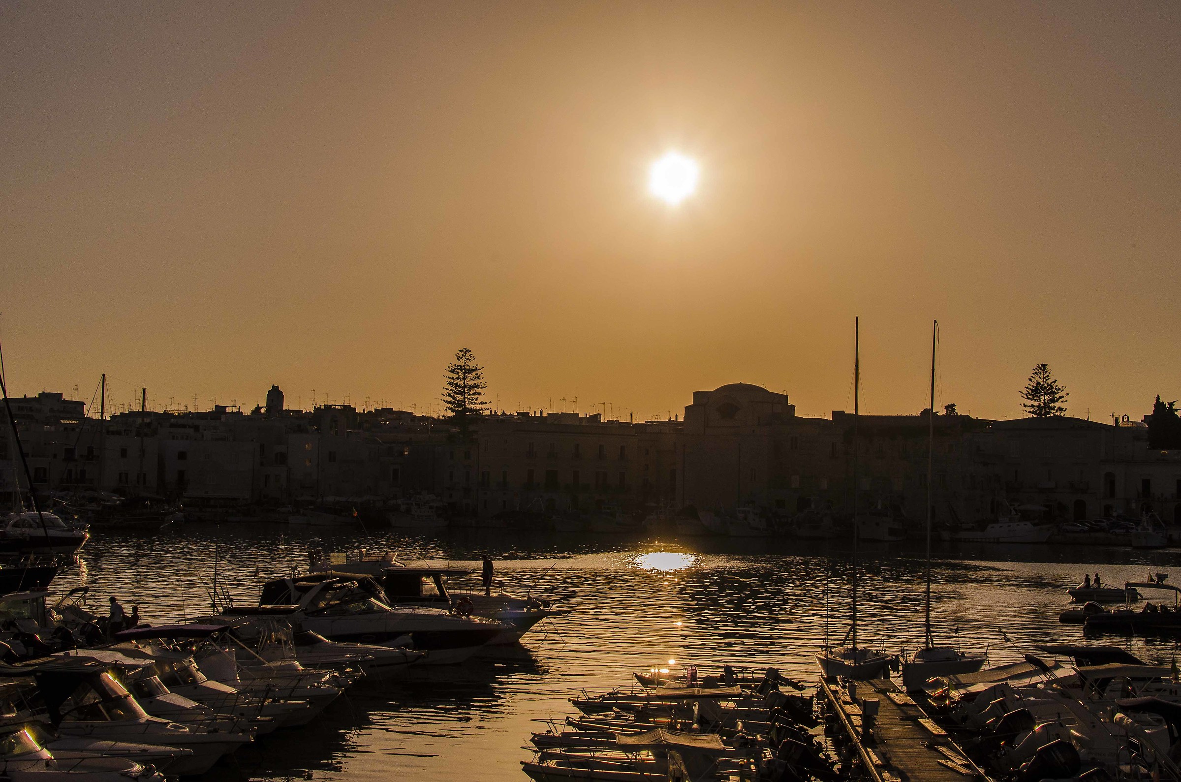 Sunset at the marina