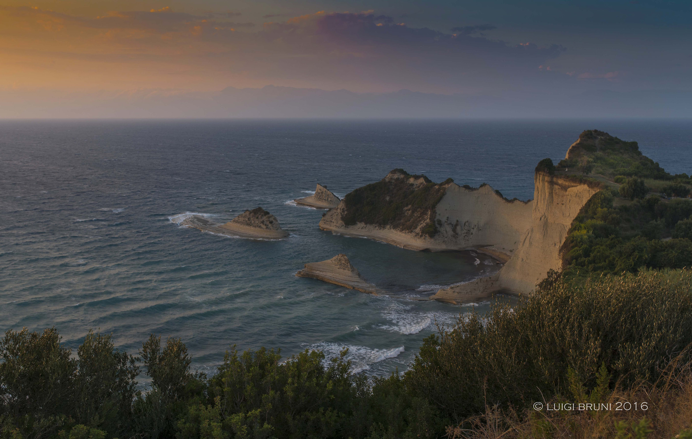 Windy Sunset at Cape Drastis