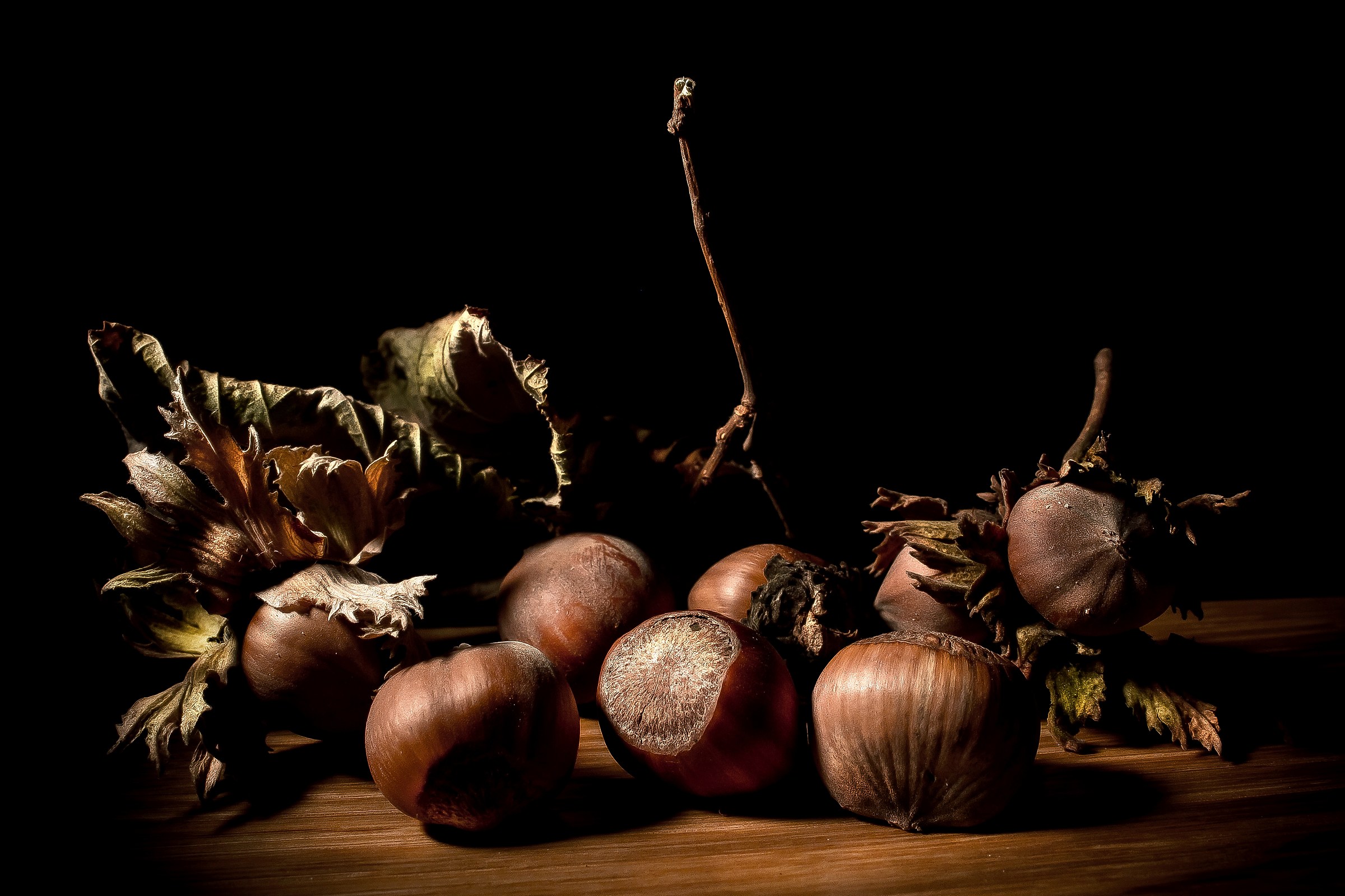 Autumn ... seasonal fruit. hazelnuts