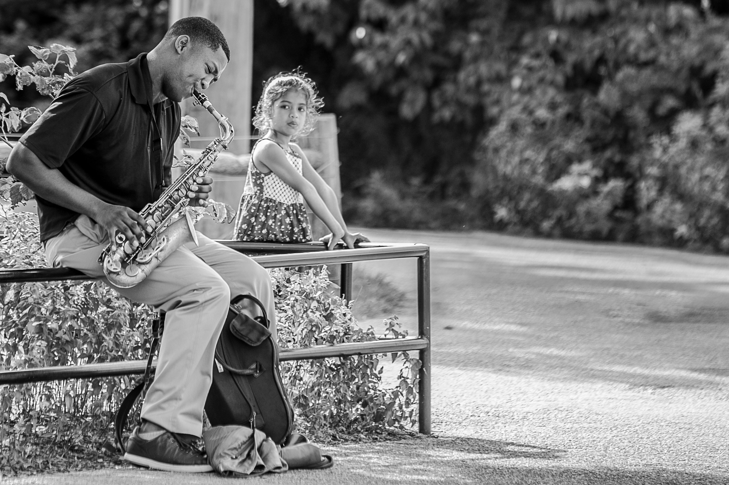 The musician and the child