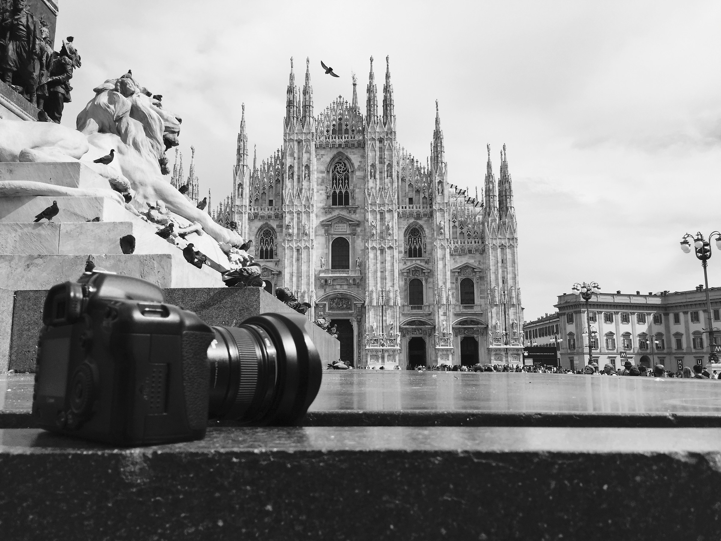 A "photograph" in the shadow of the Madonna