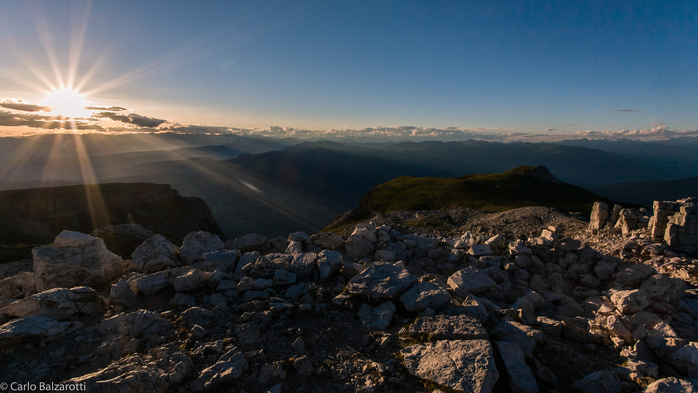 Sunset at the summit