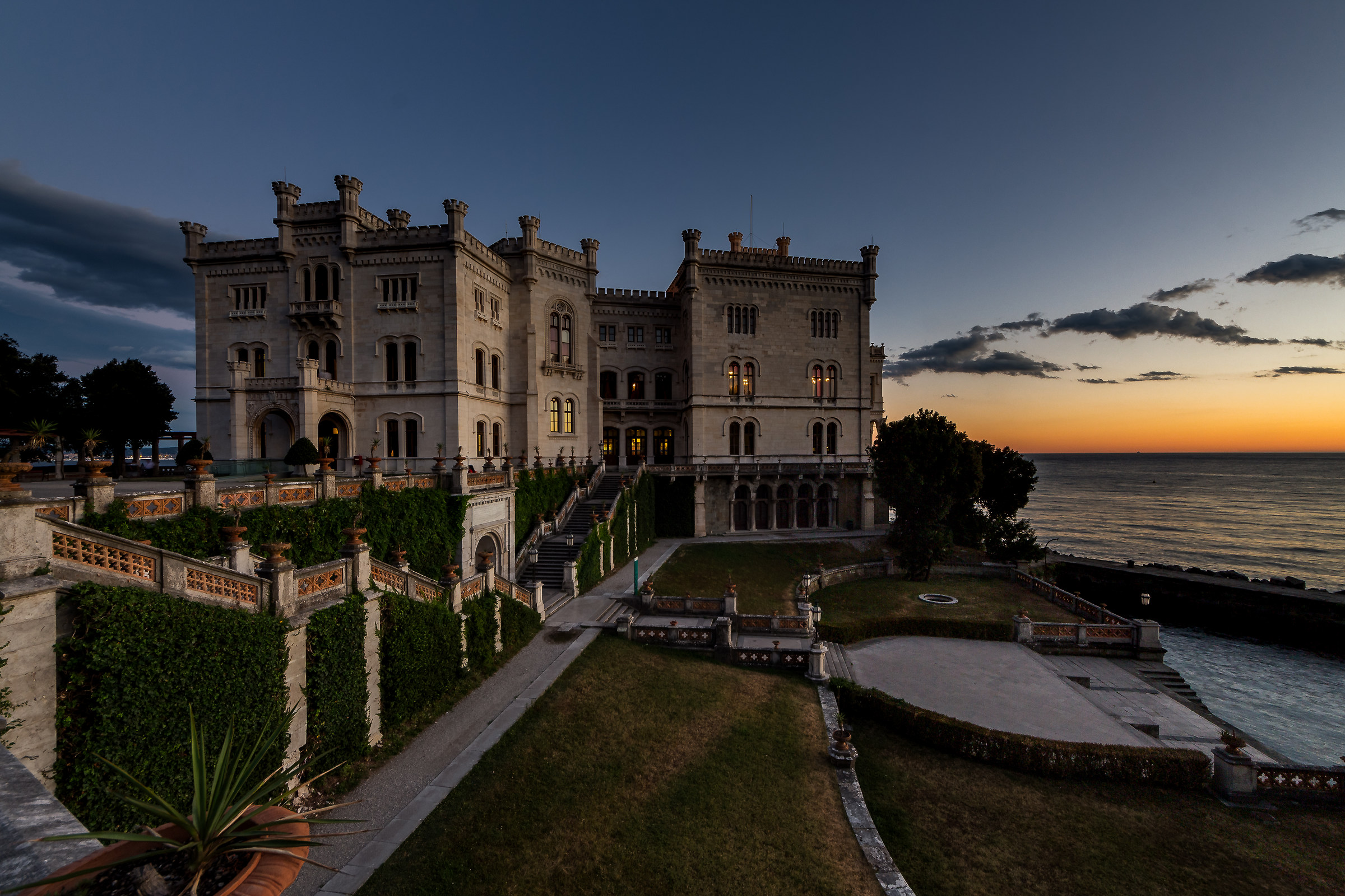 Sunset from the Castello di Miramare