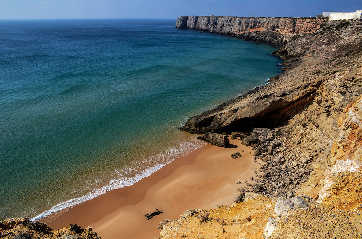 piccola spiaggia Cabo Sagres Portogallo