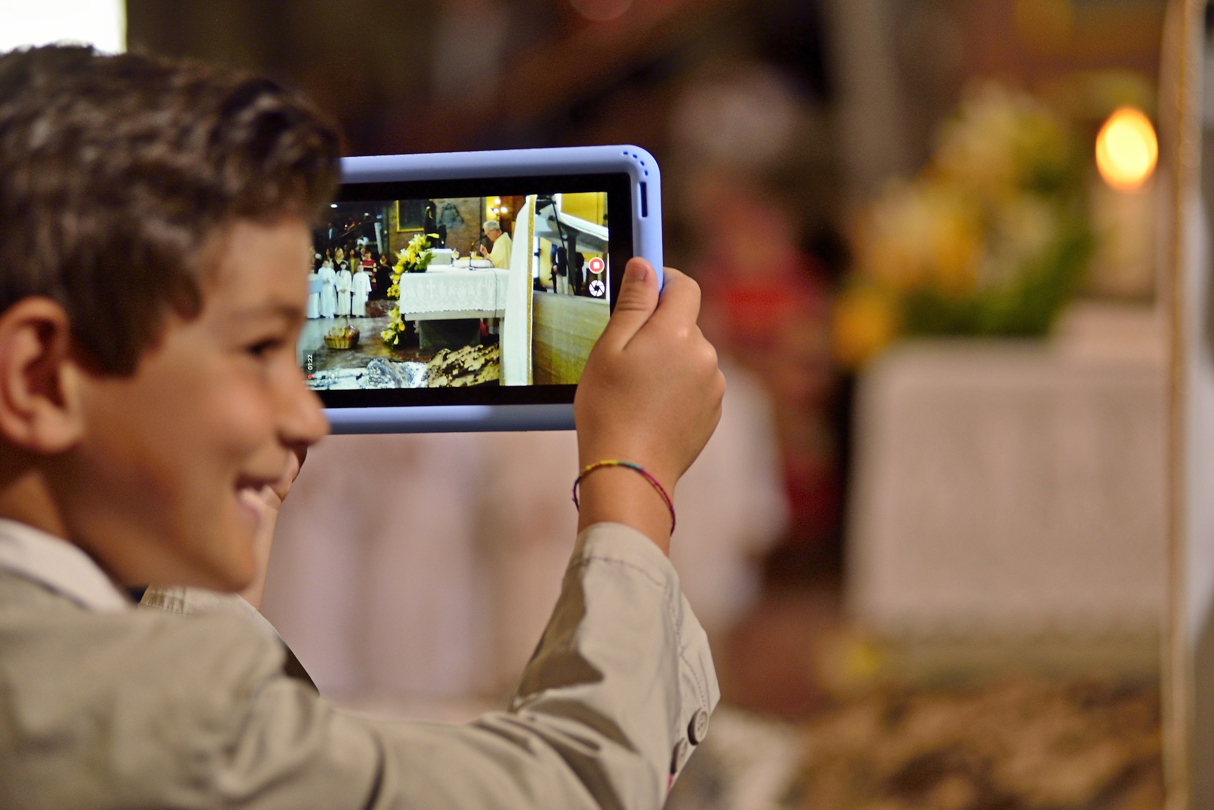 piccoli fotografi crescono..... con il tablet