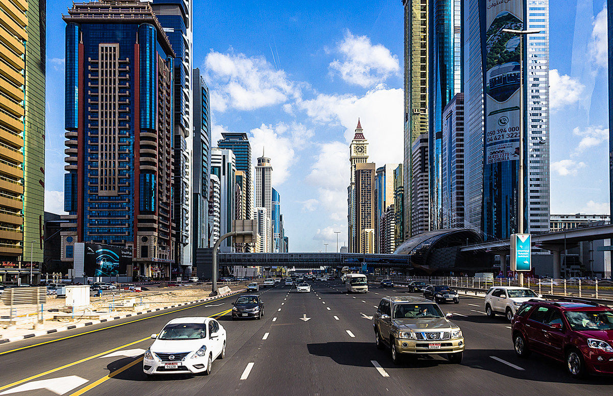 Dubai, Sheikh Zayed Road.