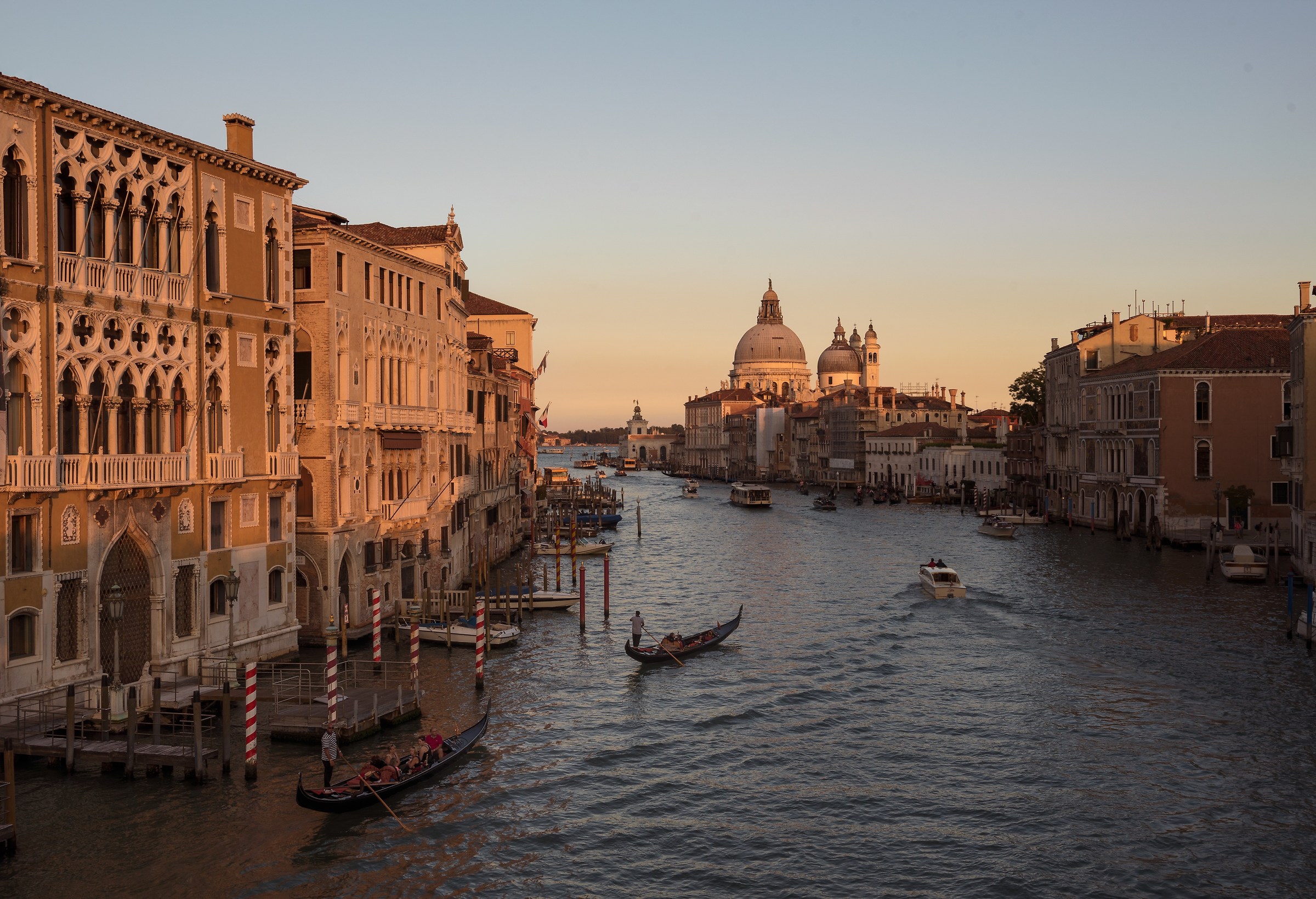 Sunset over the Grand Canal.