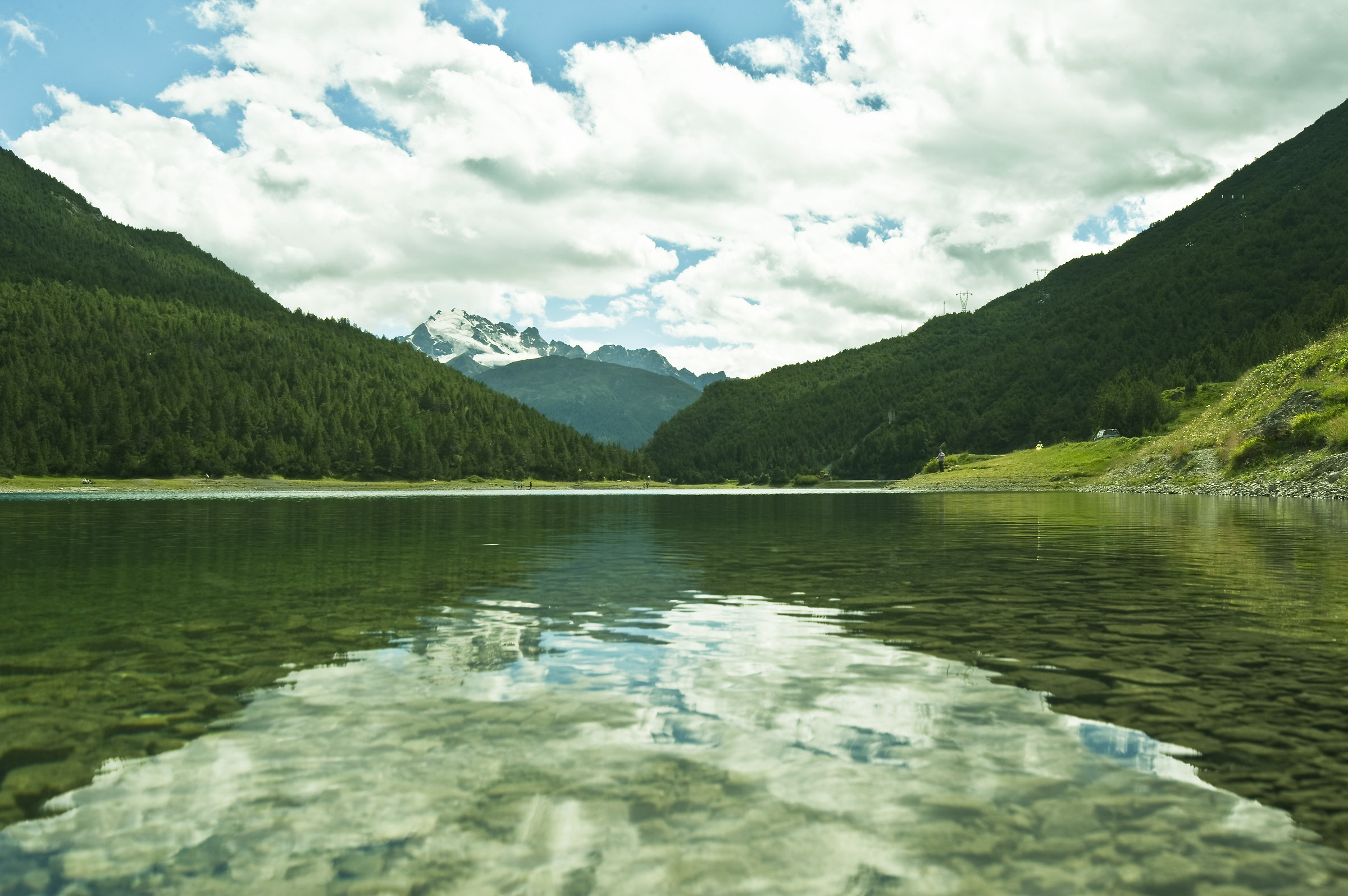 Il lago delle Scale e la Cima Piazzi