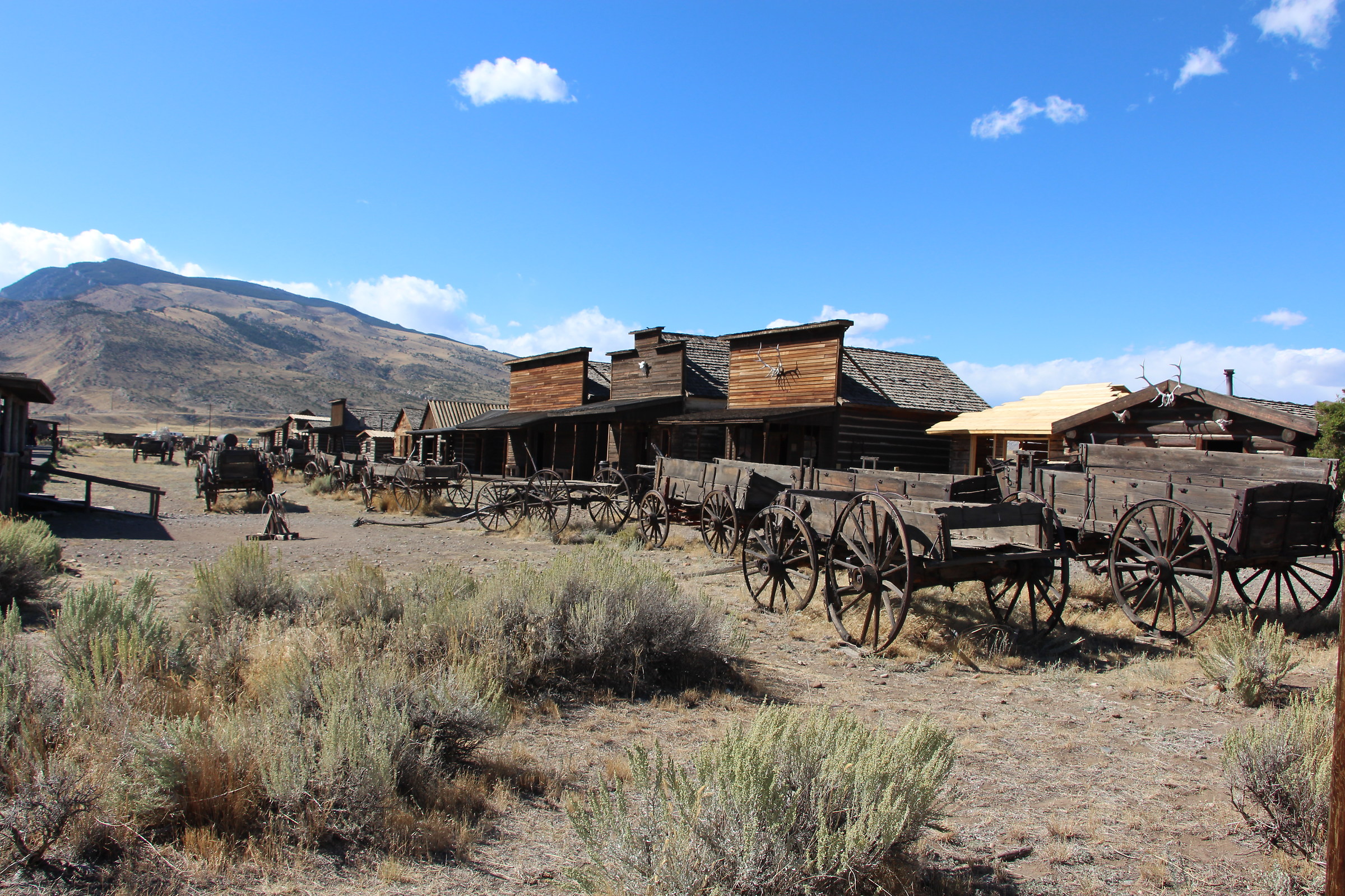 Old trail town museum in the west
