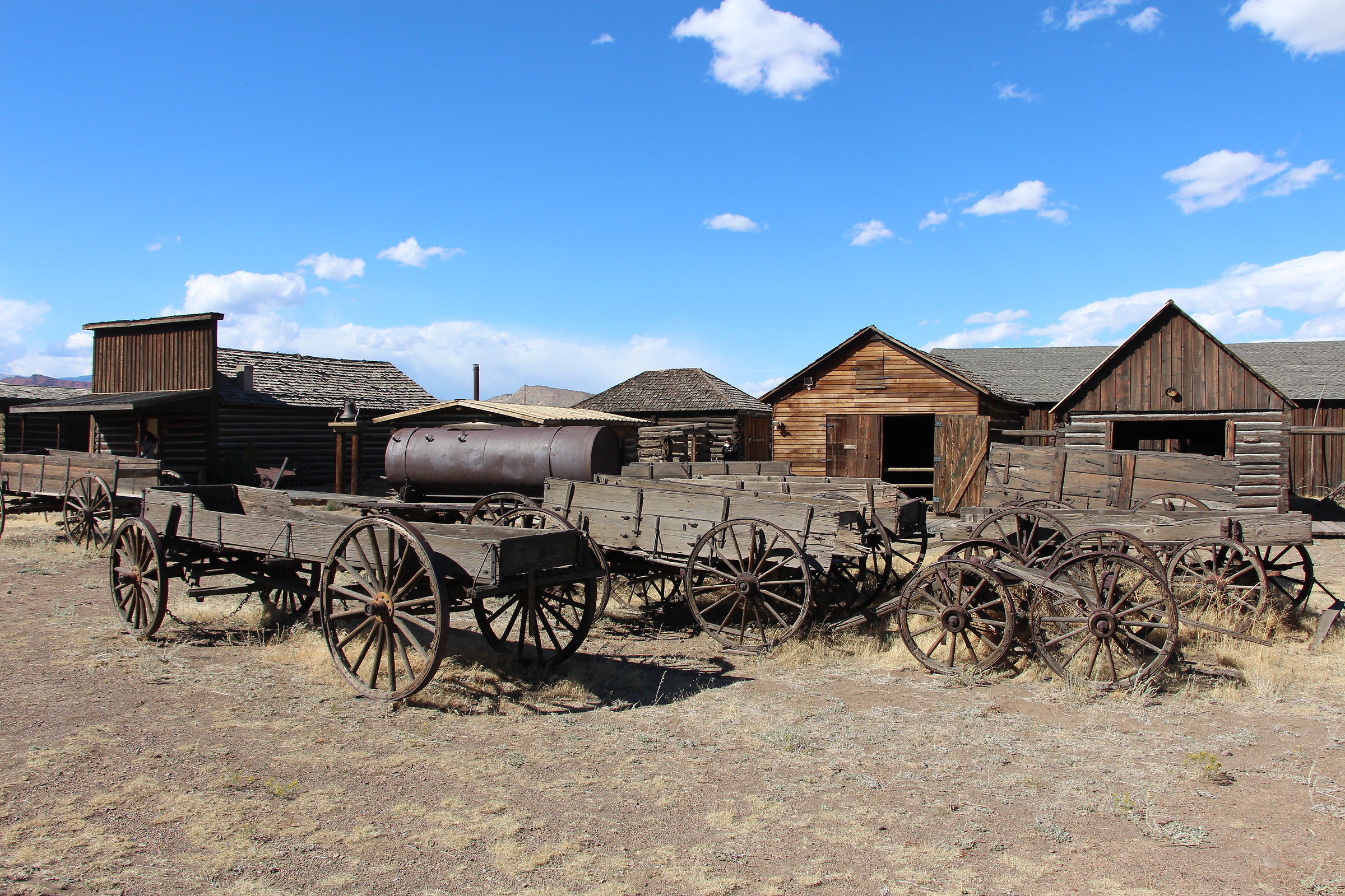 Old trail town museum in the west