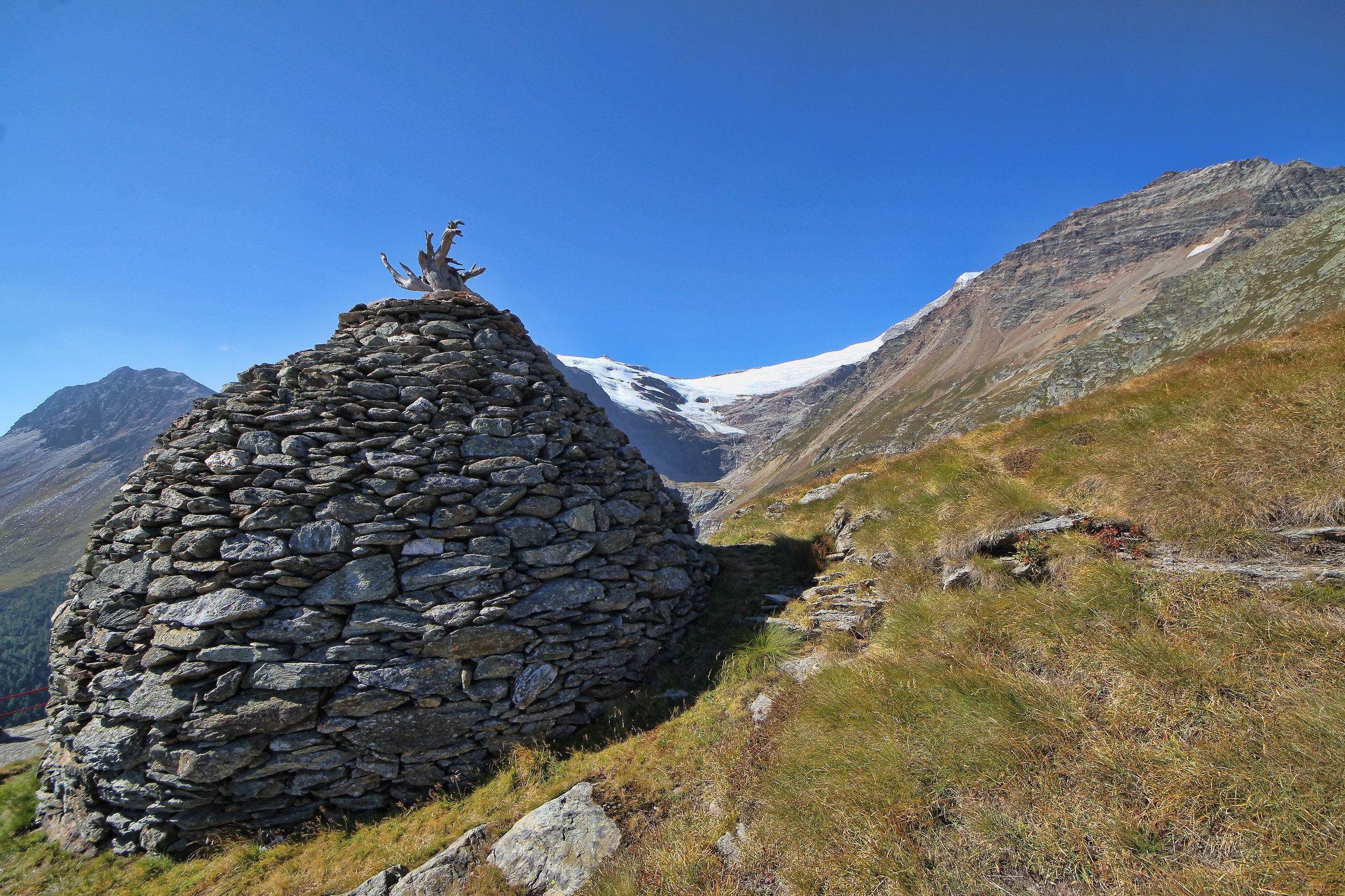 glacier Palù and Crot Sassal Mason