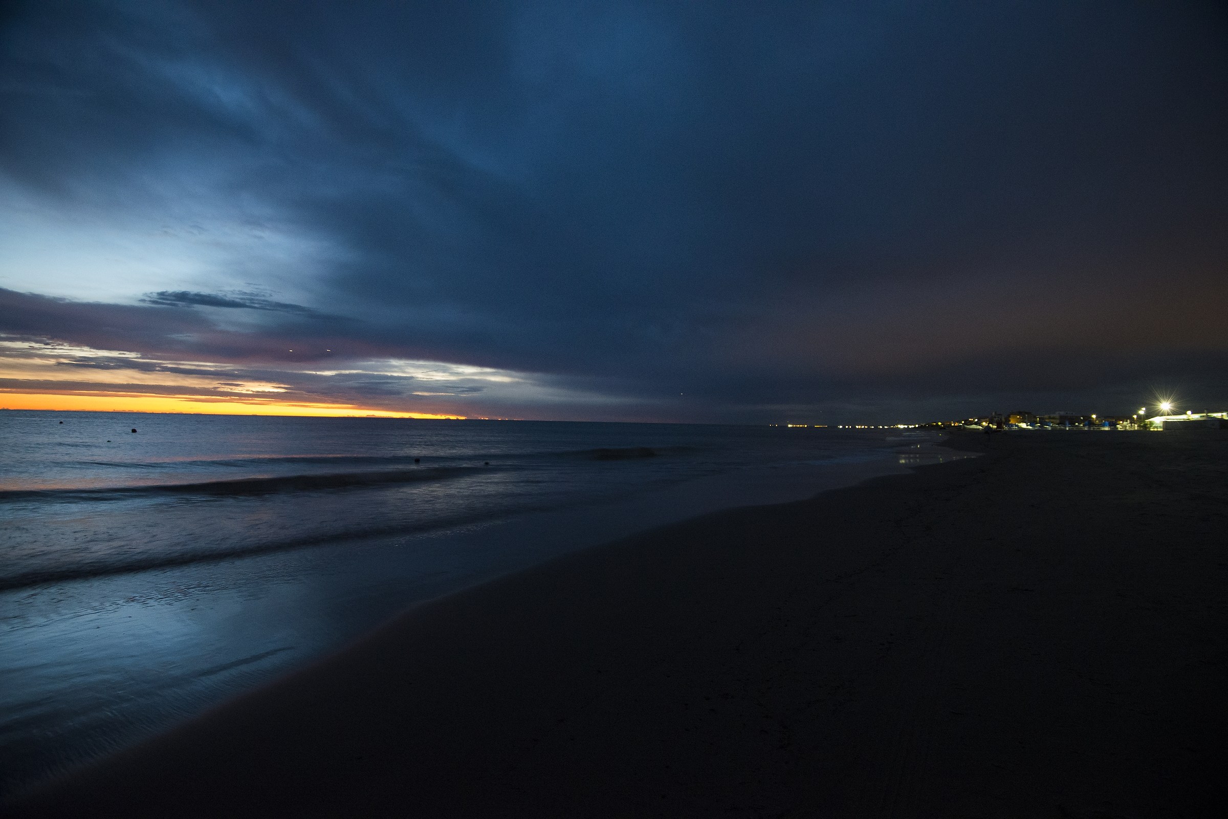 Il mare al crepuscolo