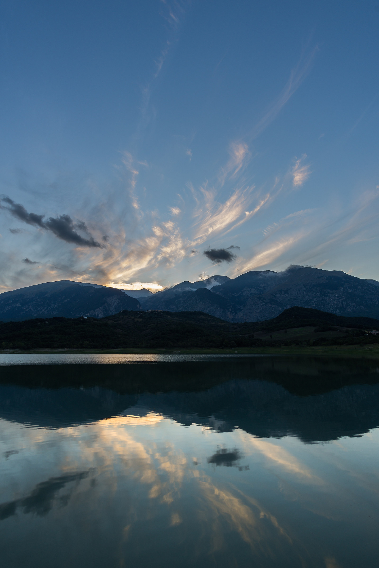 Lake St. Angelo at sunset