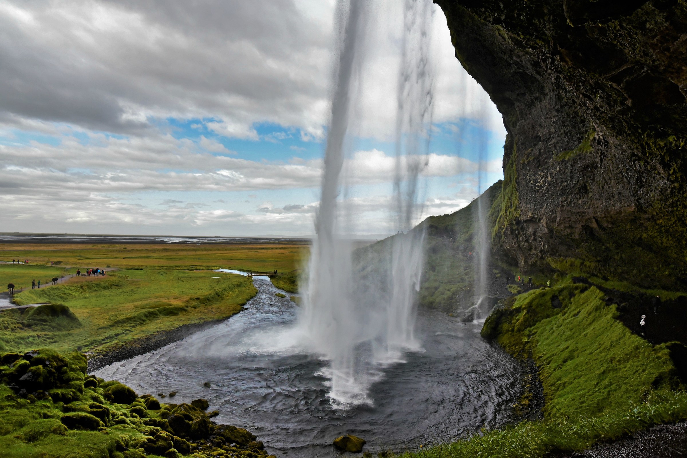 Behind Seljalandsfoss