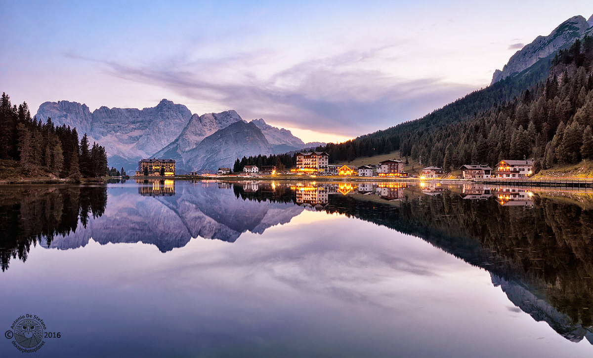 Scende la sera a Misurina