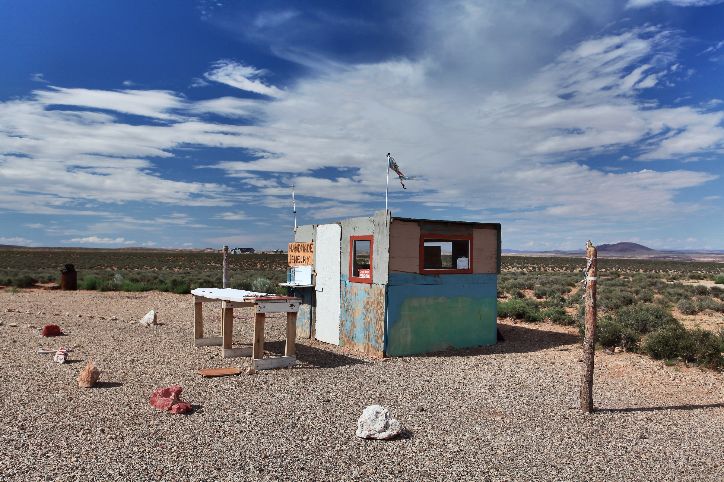 Bottega di gioielleria in territorio Navajo
