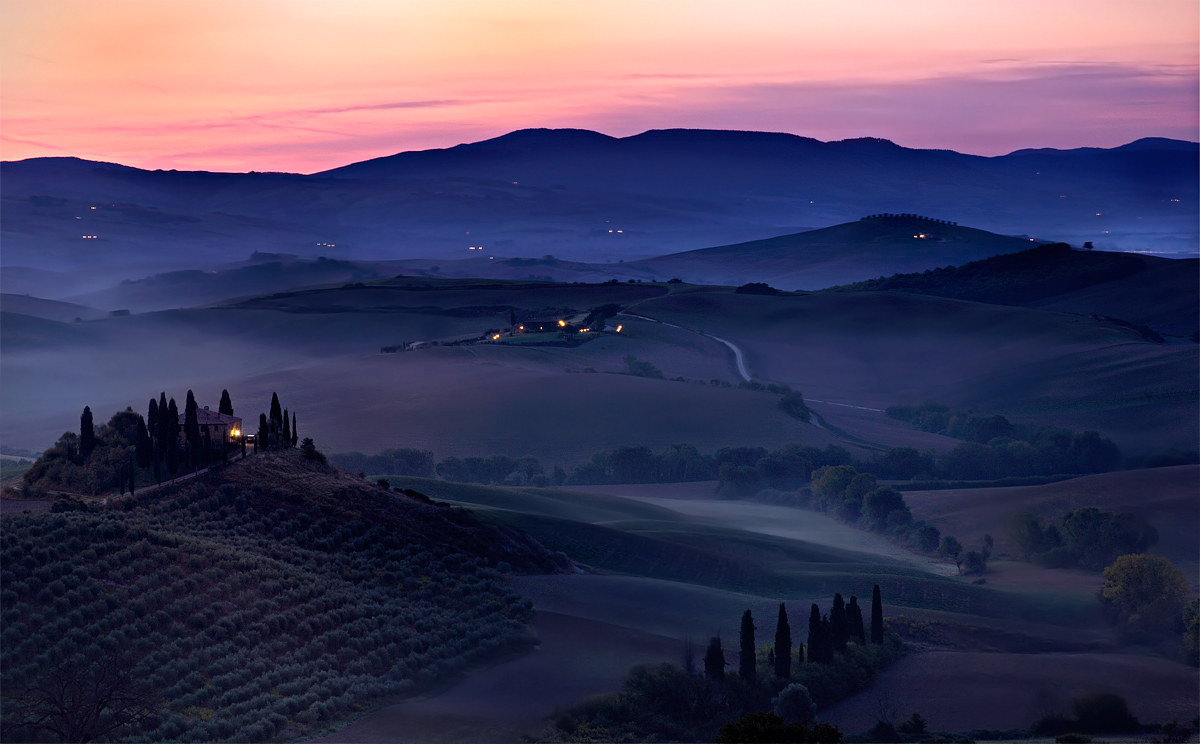 Dolce risveglio in Val d' Orcia