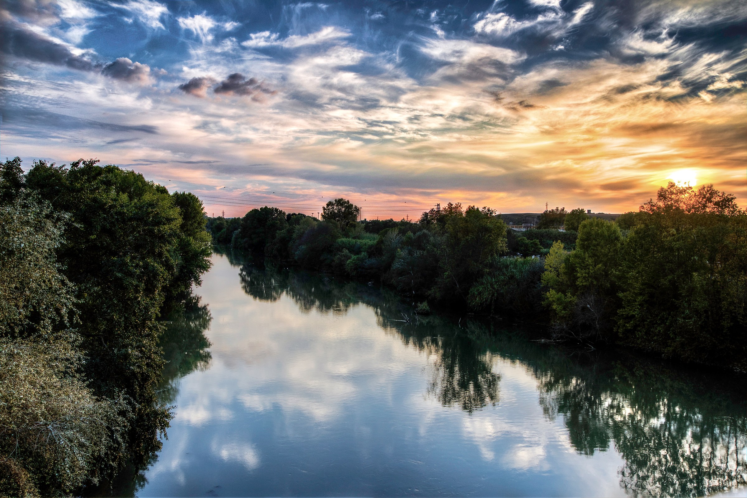 Sunset over the Tiber
