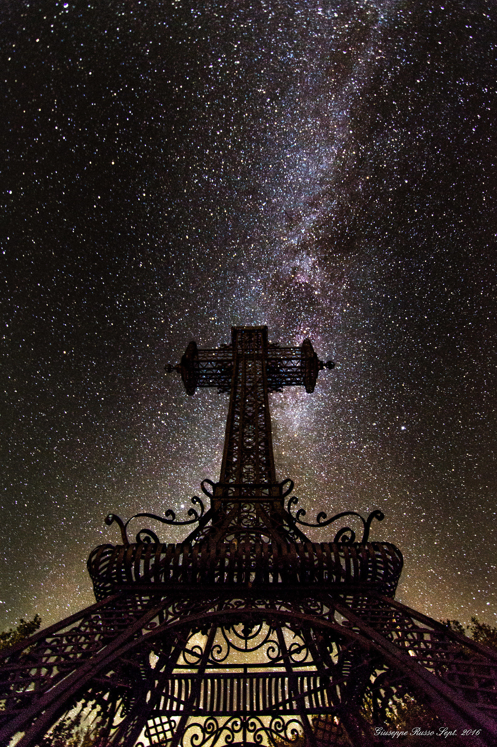 The cross. summit of mote Amiata
