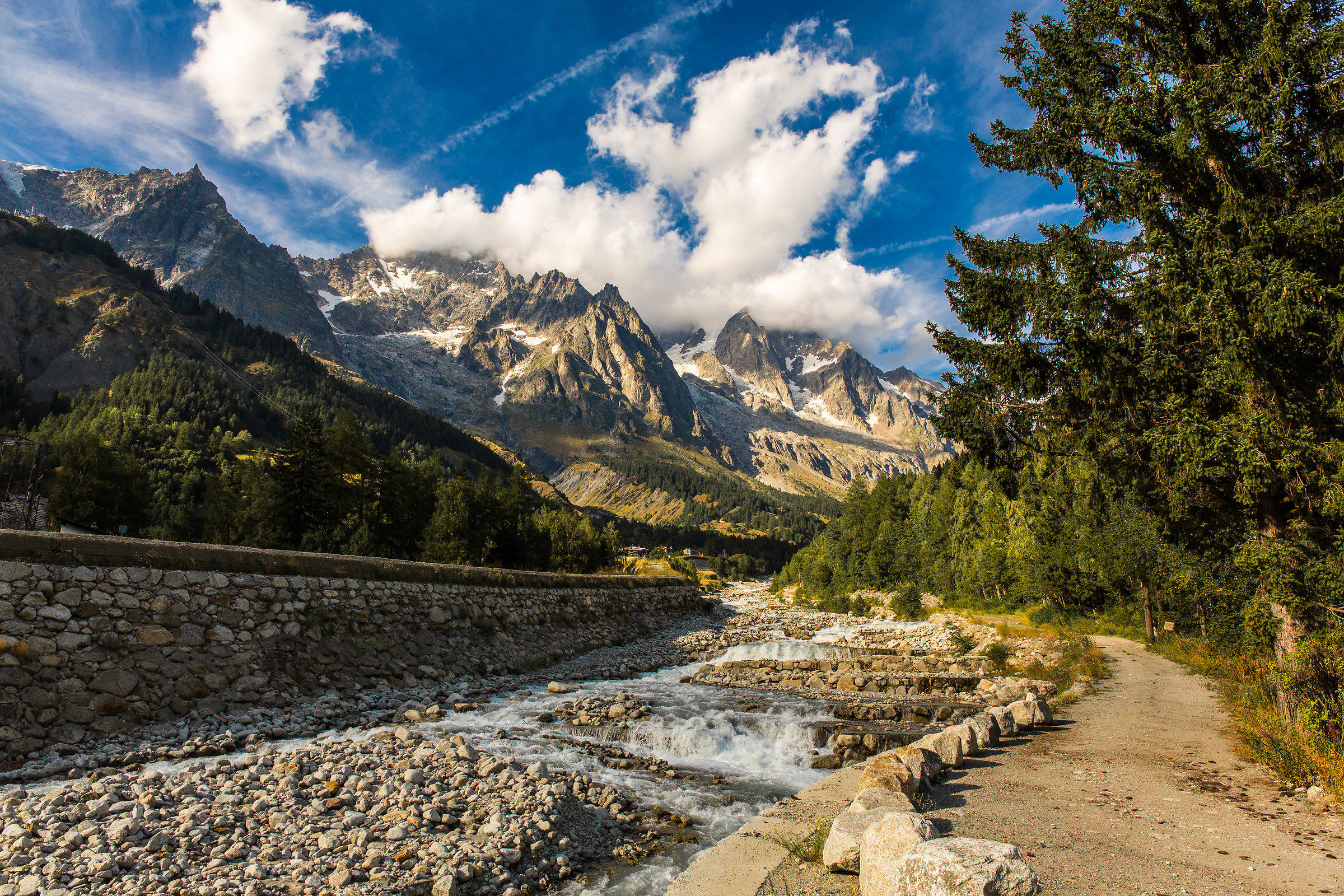 Mont Blanc from Val Ferret