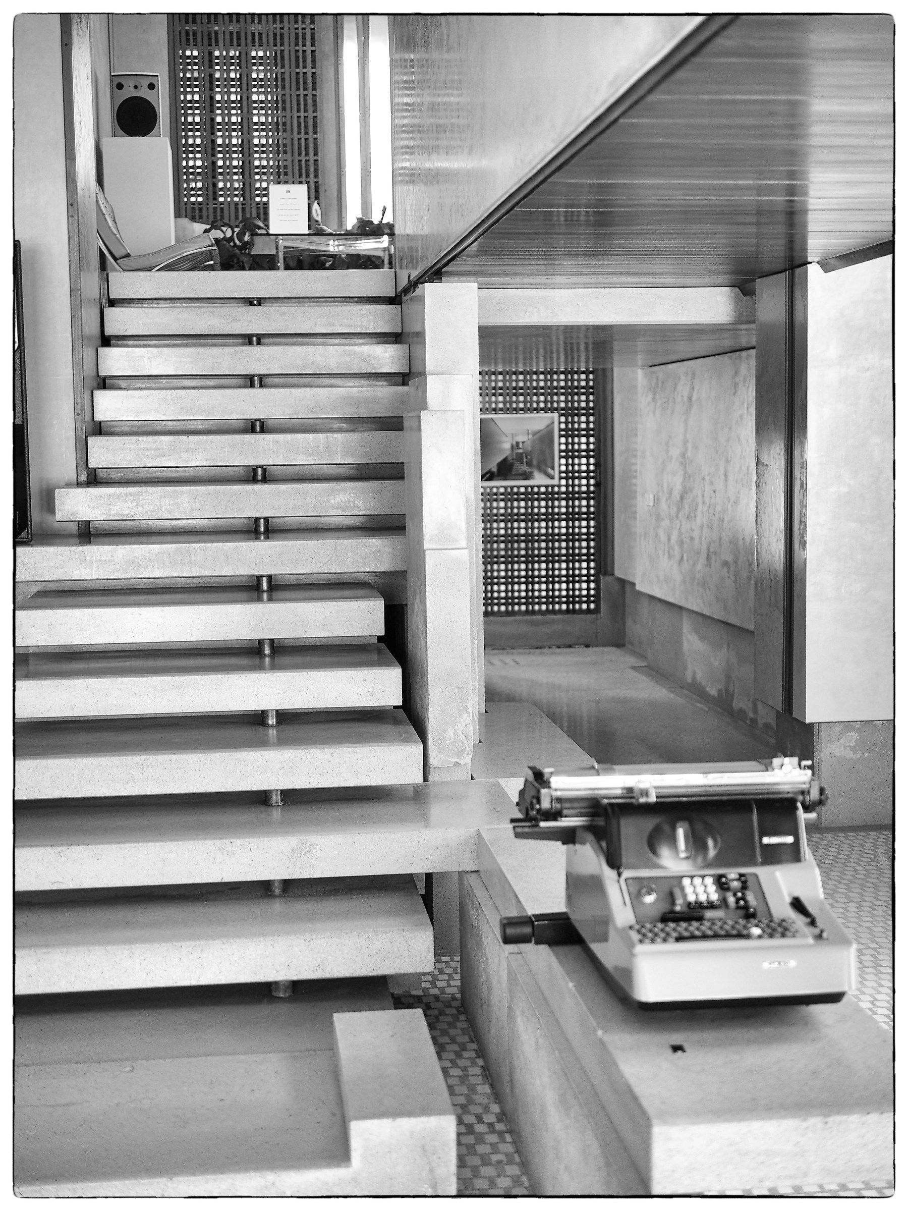 shop Olivetti Venice, the staircase to the upper floor