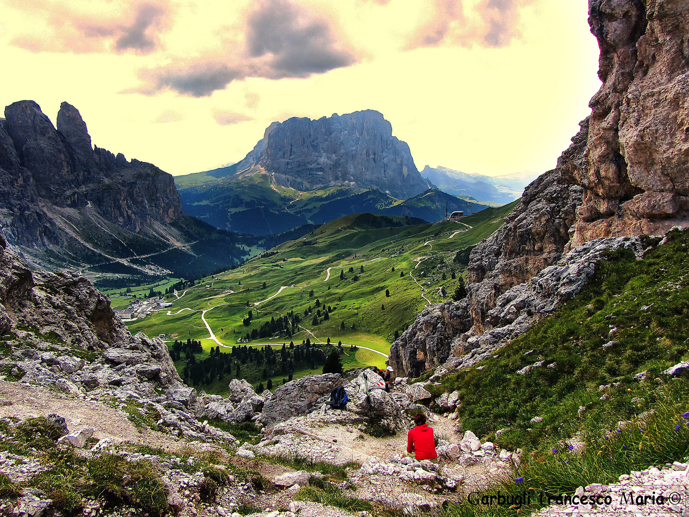 Visuale su Passo Gardena