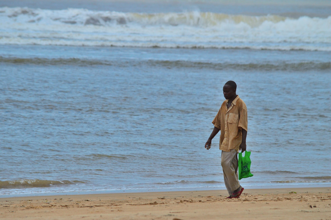 Two steps in the shoreline