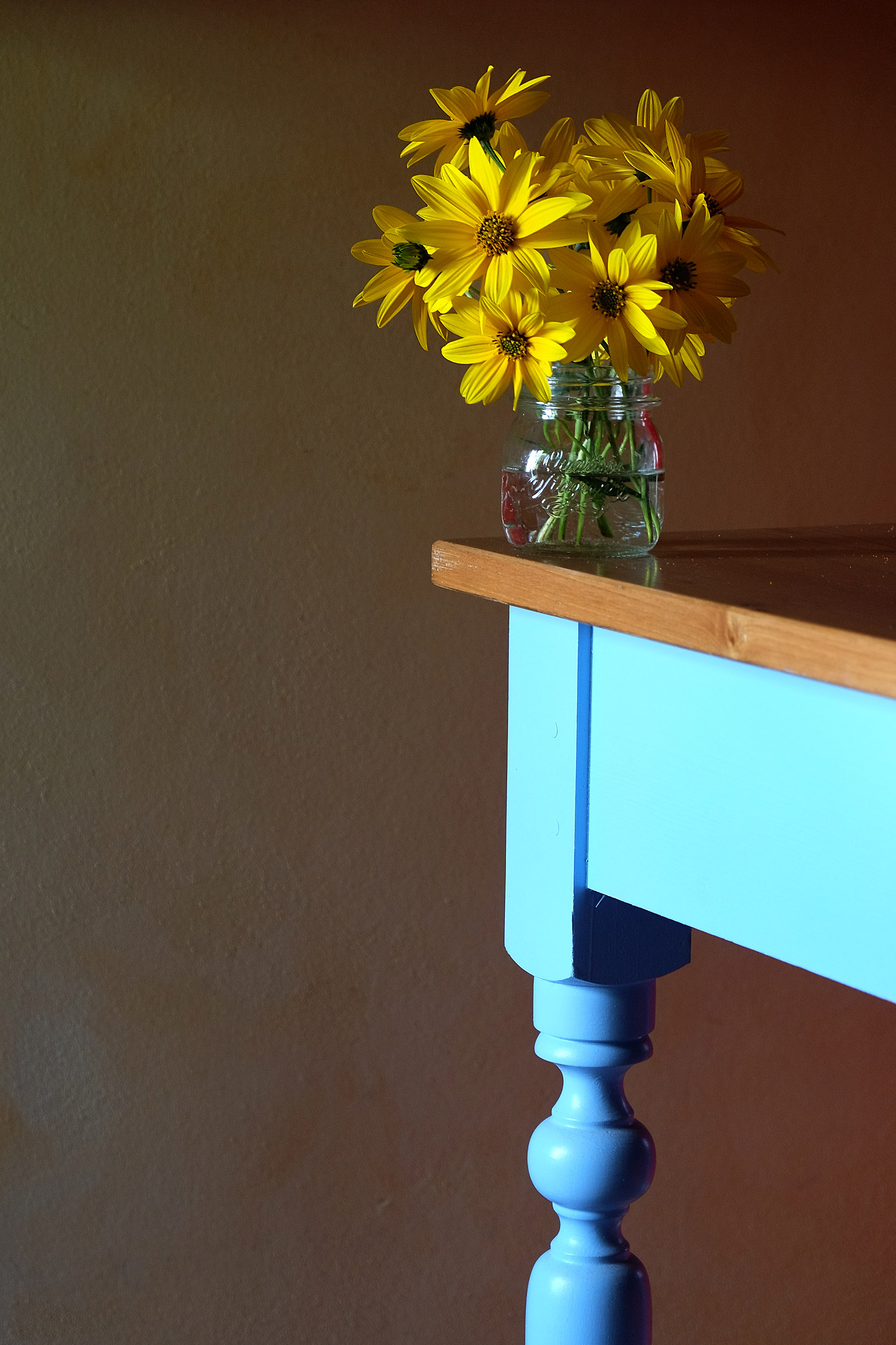 yellow and turquoise