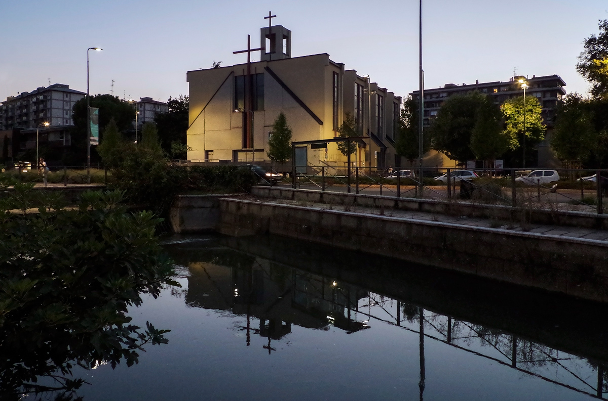 The vessel Martesana- Basin Cassina de 'Pomm