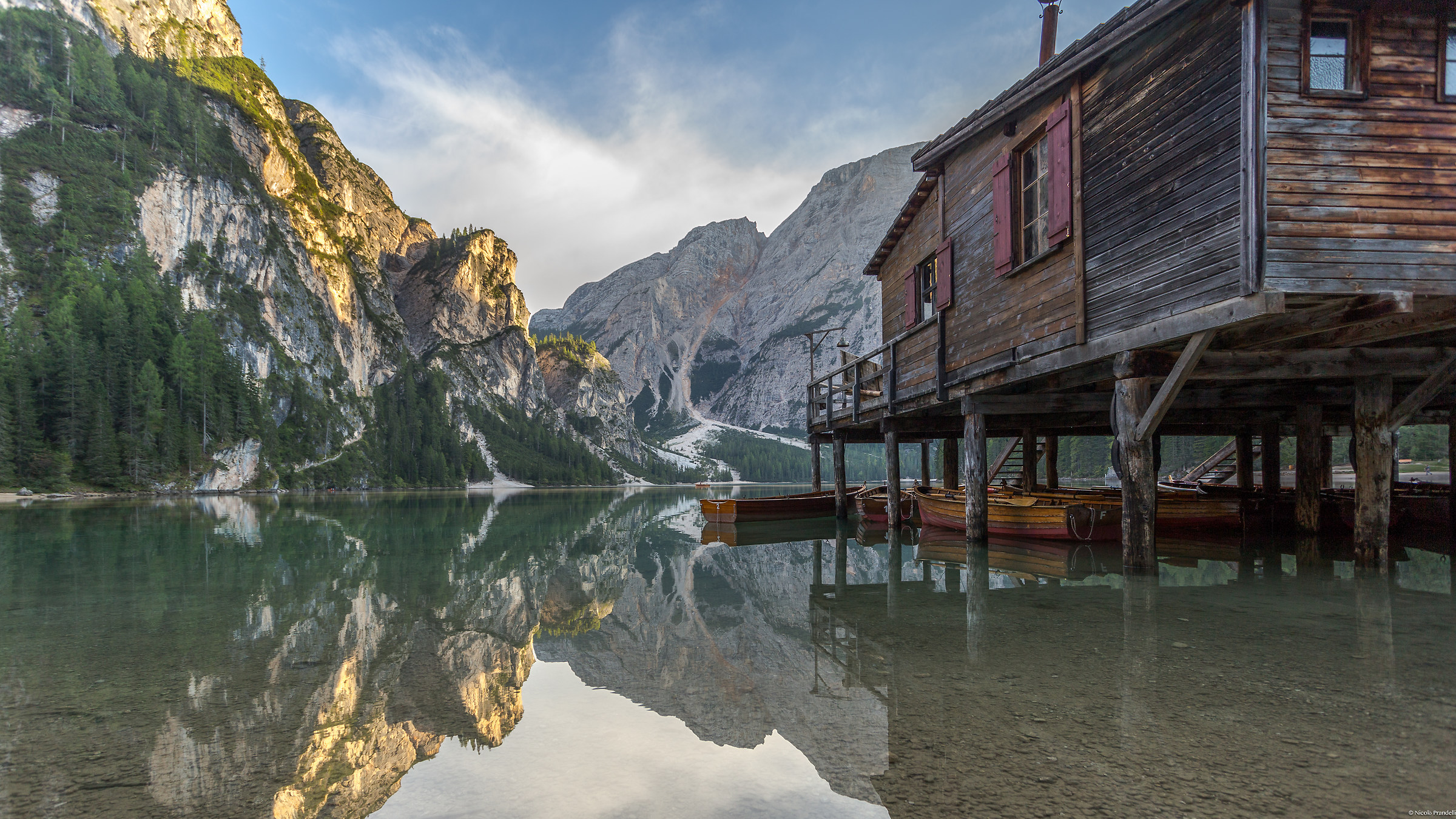 Sunset Lake Braies
