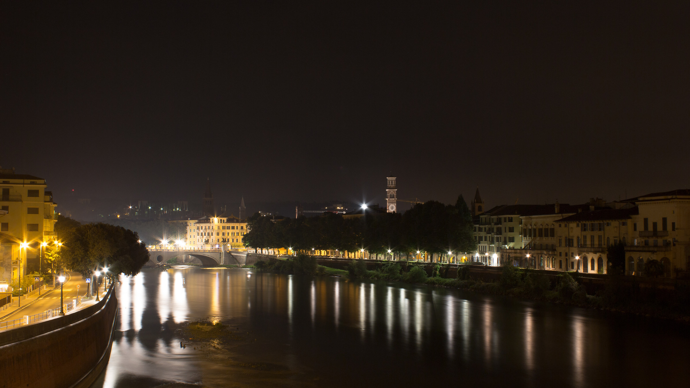 Verona at night