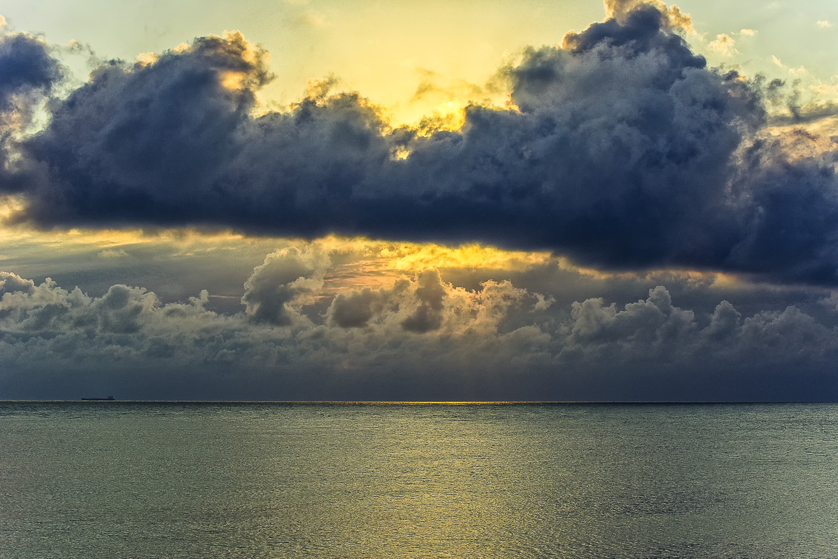 gold in the sky and in the sea