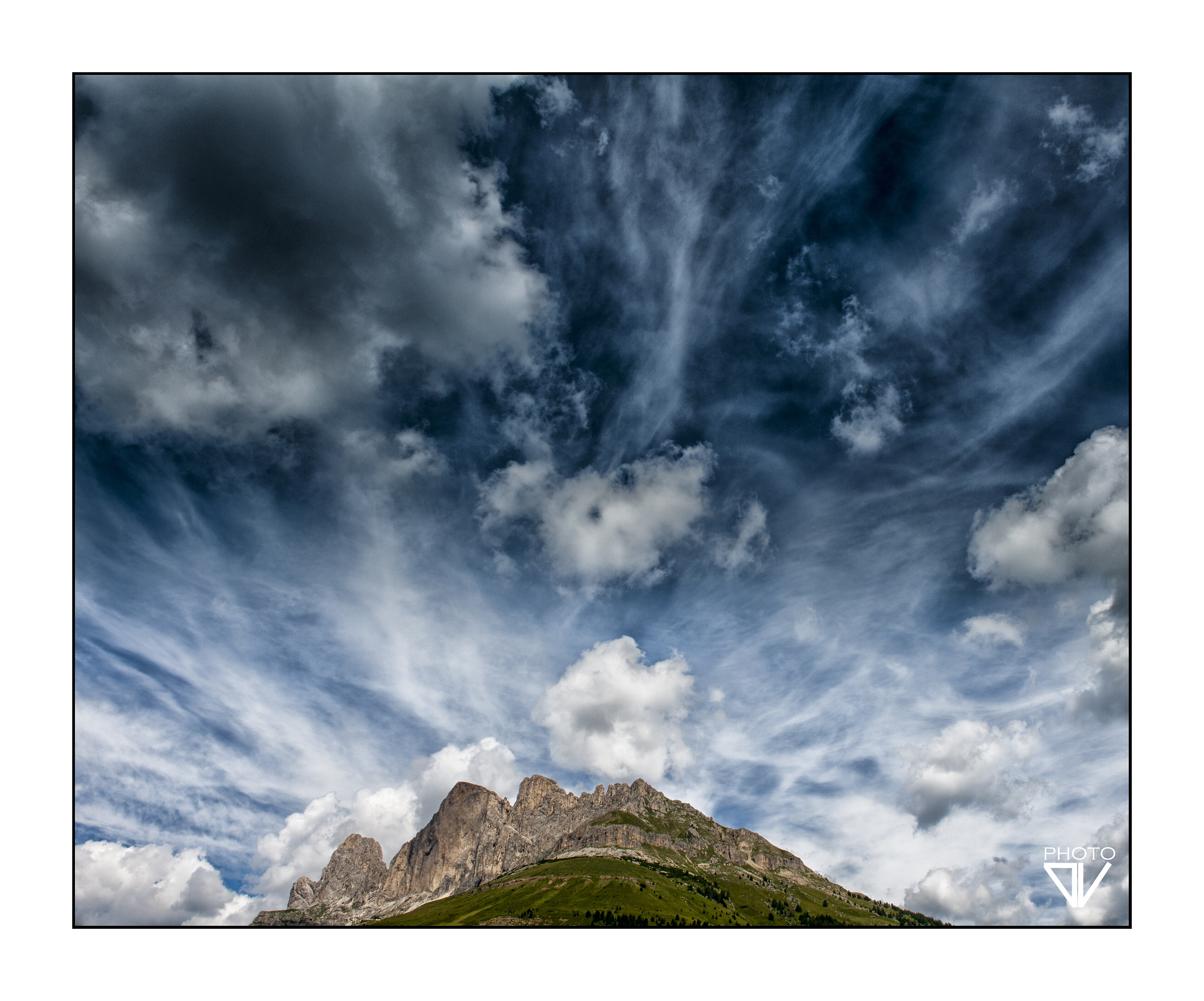The sky over the Rosengarten