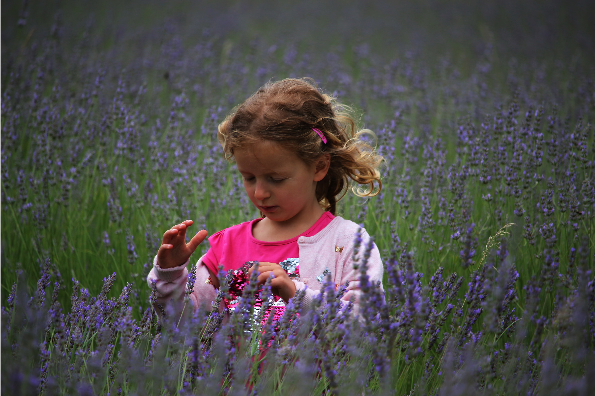 ... Touching eyes closed