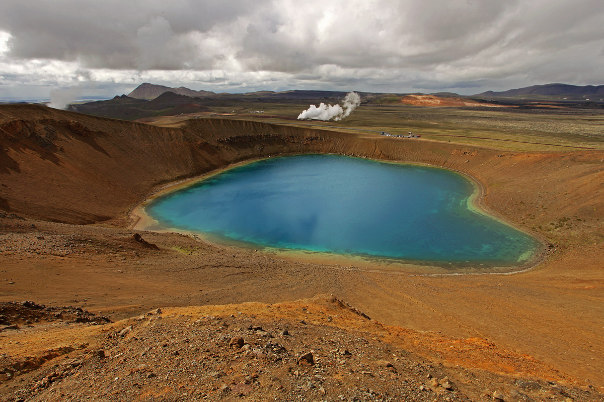 Krafla caldera screws